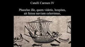 Catullus 4 in Latin & English: Phaselus ille, quem videtis, hospites by David Amster